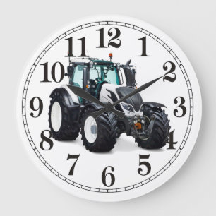 Tractor image for Round Wall Clock