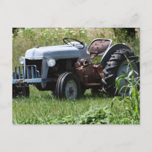 Tractor in a Field Postcard