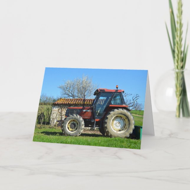 Tractor in France Card (Front)