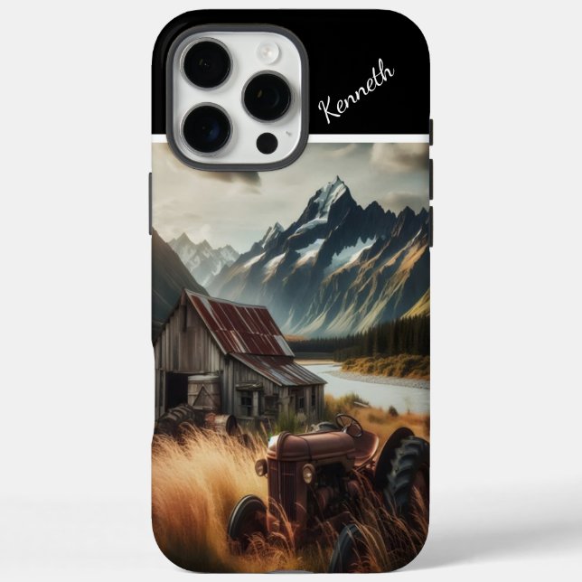 Tractor In The Mountains Case-Mate iPhone Case (Back)
