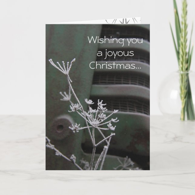 Tractor Joyous Christmas Card (Front)
