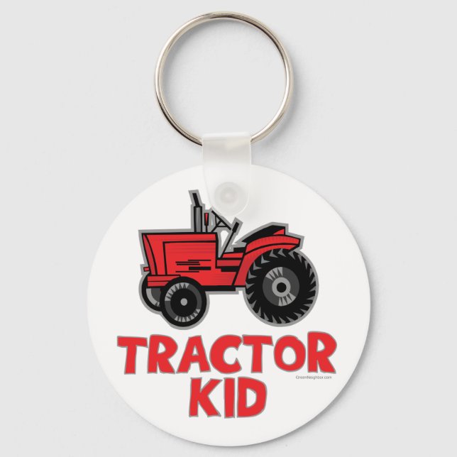 Tractor Kid Keychain (Front)