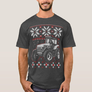 Tractor Lover Ugly Christmas Sweater, Farmer Farmi T-Shirt