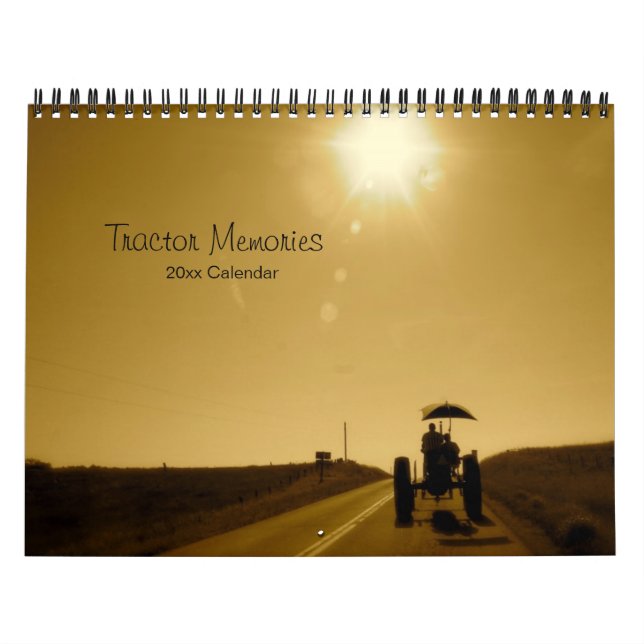 Tractor Memories Calendar: Customize Year Calendar (Cover)