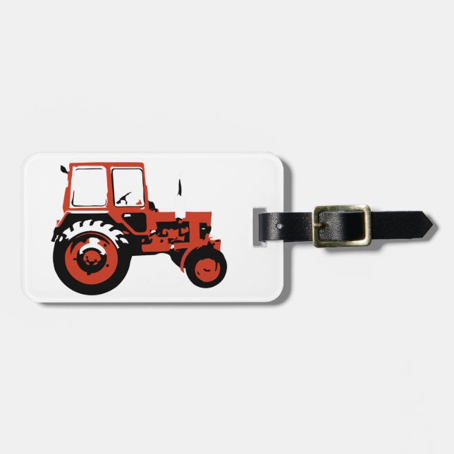 Tractor MTZ Luggage Tag (Front Horizontal)