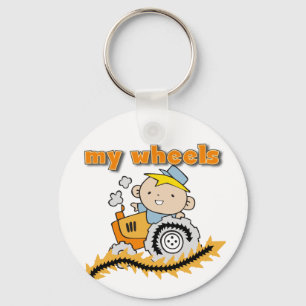 Tractor My Wheels Tshirts and Gifts Keychain