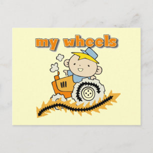 Tractor My Wheels Tshirts and Gifts Postcard