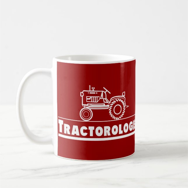 Tractor Ologist RED Coffee Mug (Left)