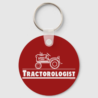 Tractor Ologist RED Keychain