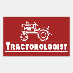 Tractor Ologist RED Sticker