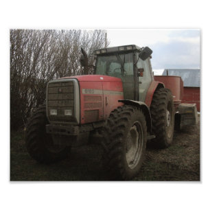 Tractor on the Farm Photo Print