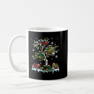 Tractor On Xmas Tree Christmas Santa Tractor Drive Coffee Mug