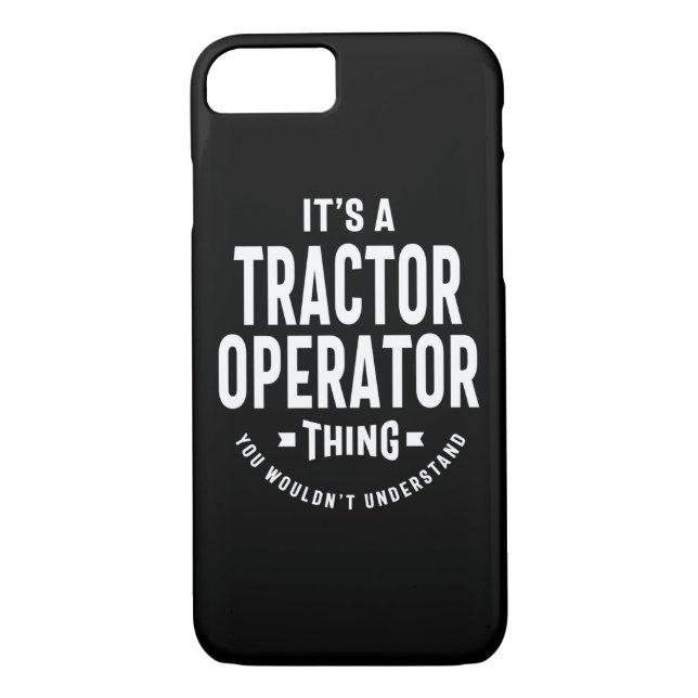 Tractor Operator Job Title Gift Case-Mate iPhone Case (Back)