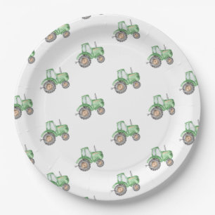 Tractor Paper Plates   Tractor Party Plates