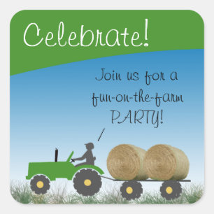 Tractor Party Envelope Seal