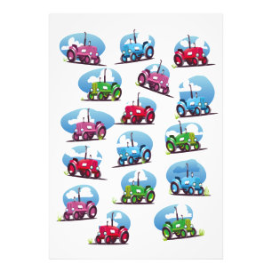 Tractor Pattern Photo Print