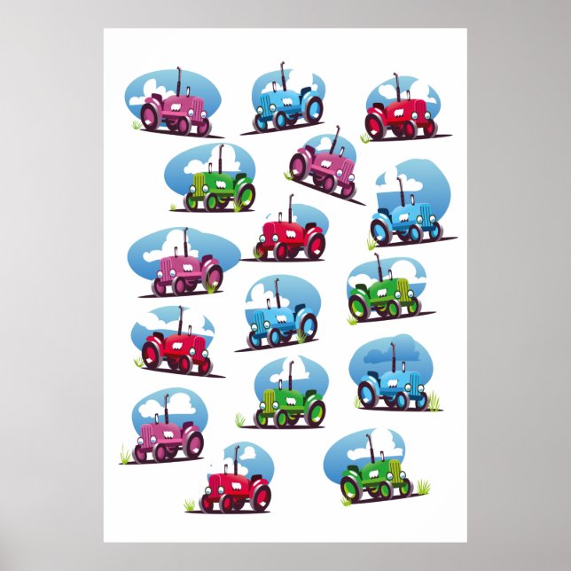 Tractor Pattern Poster (Front)