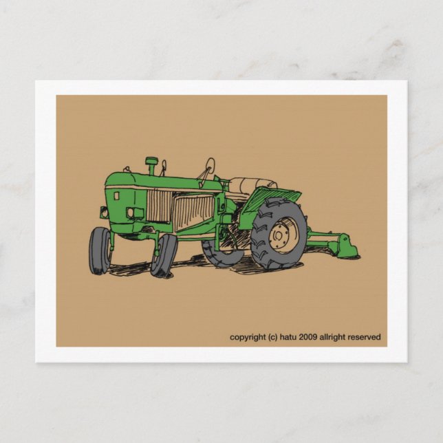 tractor postcard (Front)