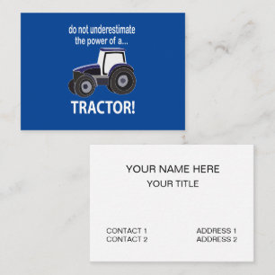 Tractor Power Tractor Business Card