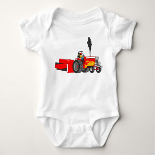 Tractor Pulling Baby Bodysuit