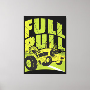 tractor Pulling Canvas Print