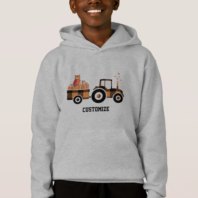 Tractor Pulling Pumpkins Sweatshirt (Front)