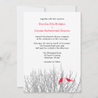 Tractor Red Winter Theme Wedding Template
