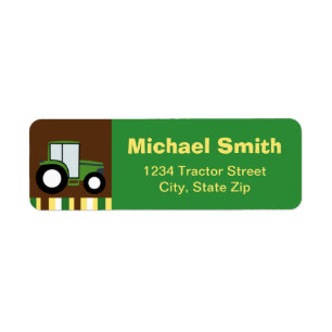 Tractor Return Address Label