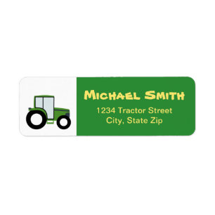 Tractor Return Address Label