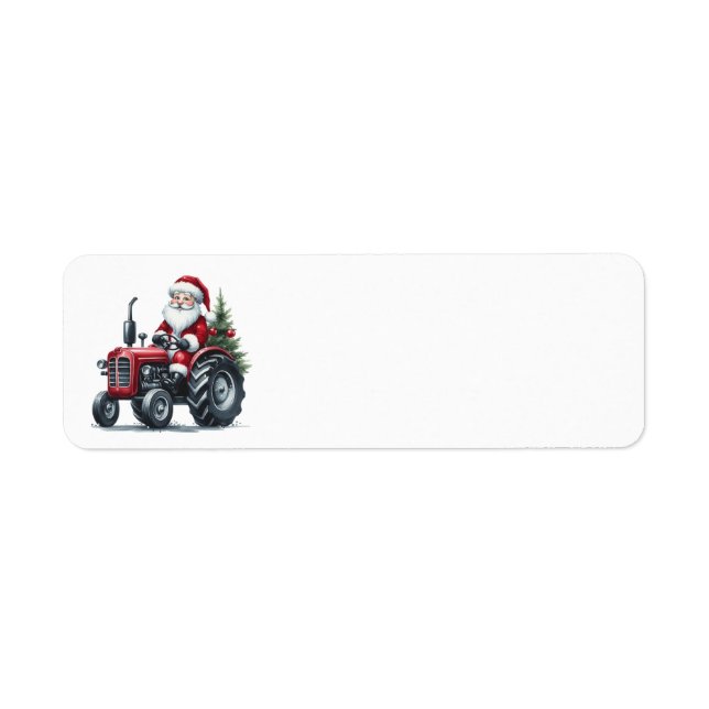 Tractor Santa Address Labels (Front)