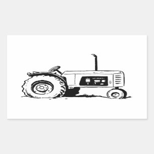 Tractor Sketch Sticker