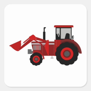 Tractor Square Stickers