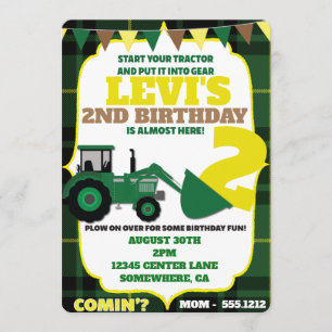 TRACTOR THEME INVITE
