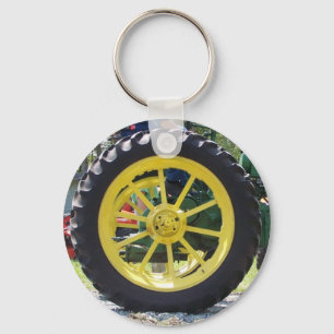 Tractor tire keychain