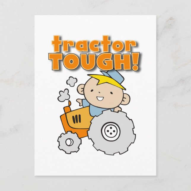 Tractor Tough T-shirts and Gifts Postcard (Front)