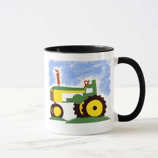 Tractor under Blue Sky Mug (Right)