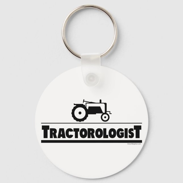 Tractorologist - Tractor Keychain (Front)