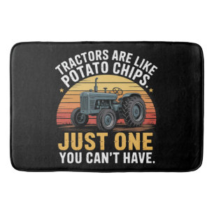 Tractors Are Like Potato Chips Bath Mat