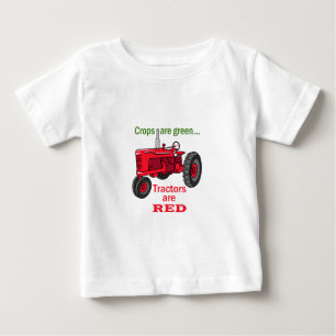 Tractors Are Red Baby T-Shirt