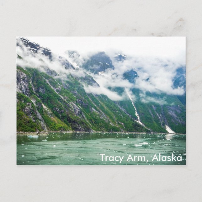 Tracy Arm, Alaska Postcard (Front)