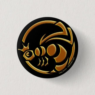 Tracy Queen - Queen Bee Crest 1 Inch Round Button