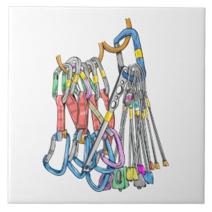 Trad climbing rack tile