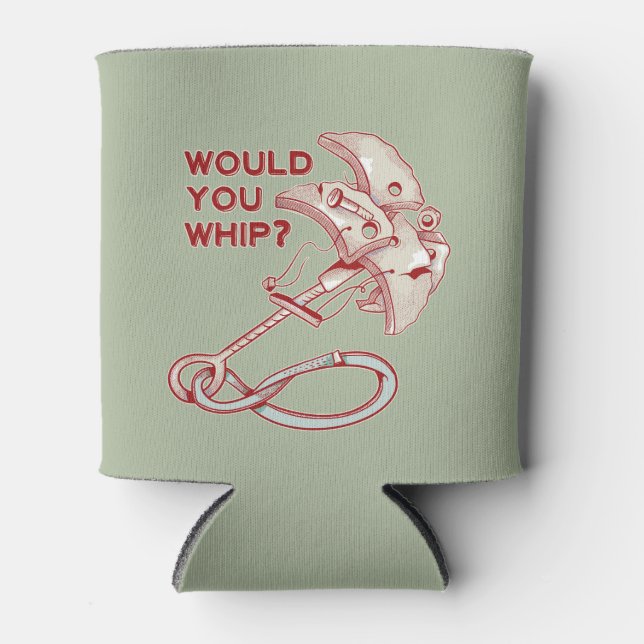TRAD CLIMBING WHIPPER FALL CAN COOLER (Front)