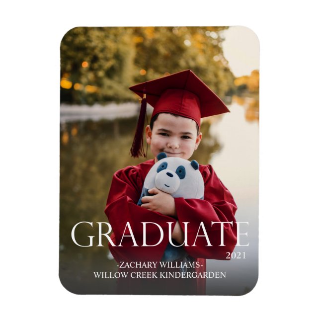 Trad Graduate 3M & Photo Graduation Magnet Lighter (Vertical)