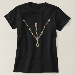 Trad rock climbing belay T-Shirt