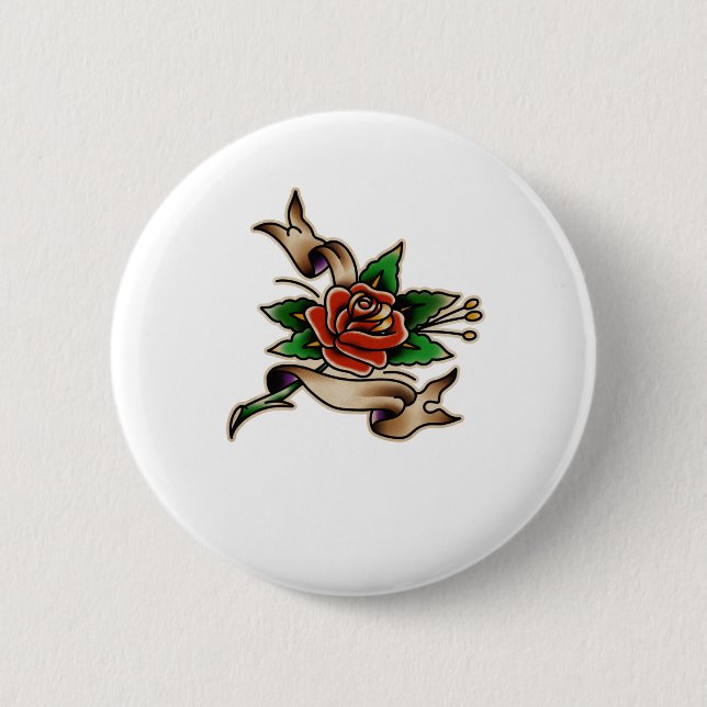 Trad Tattoo 005 Sticker  2 Inch Round Button (Front)