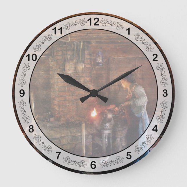 Trade - Blacksmith - Cooking with the Smith's Large Clock (Front)