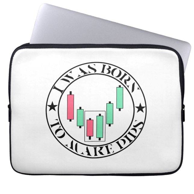 Trade Design | Bullish pattern | Pips Laptop Sleeve (Front)