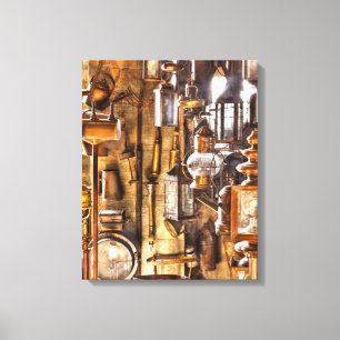 Trade - Electrician - Let there be light! Canvas Print