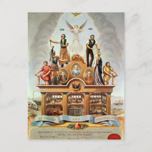 Trade Emblem of the Amalgamated Society Postcard